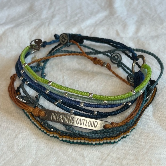 Group of blues and browns pure vida bracelets - Picture 2 of 8